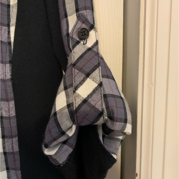 Plaid button front dress size XS - Picture 2 of 3